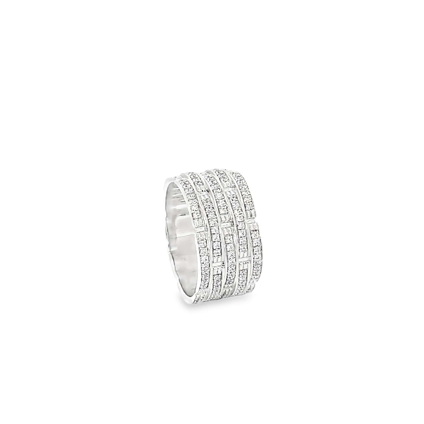 GLITZ TIER DIAMOND SILVER BAND