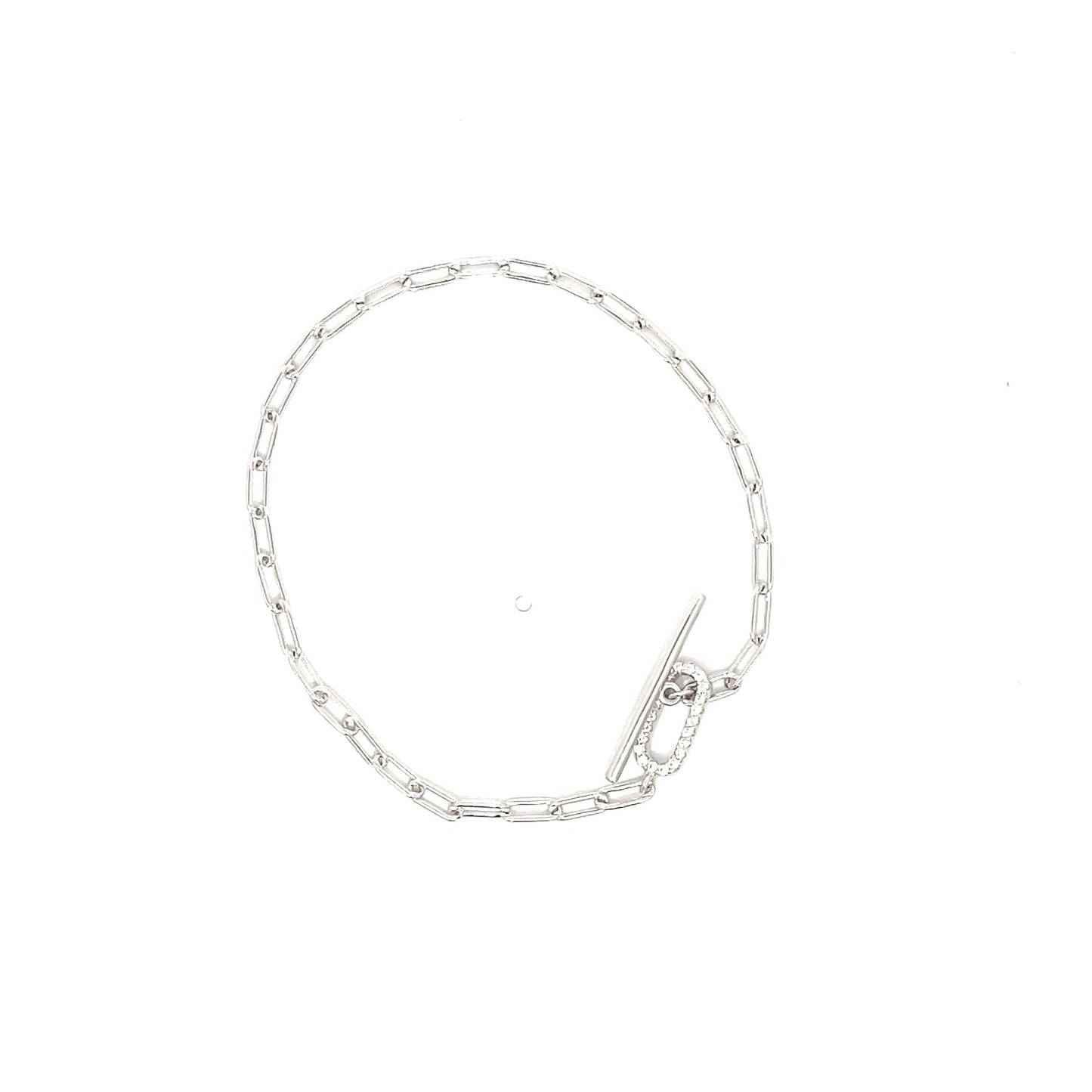 PAPERCLIP SILVER BRACELET