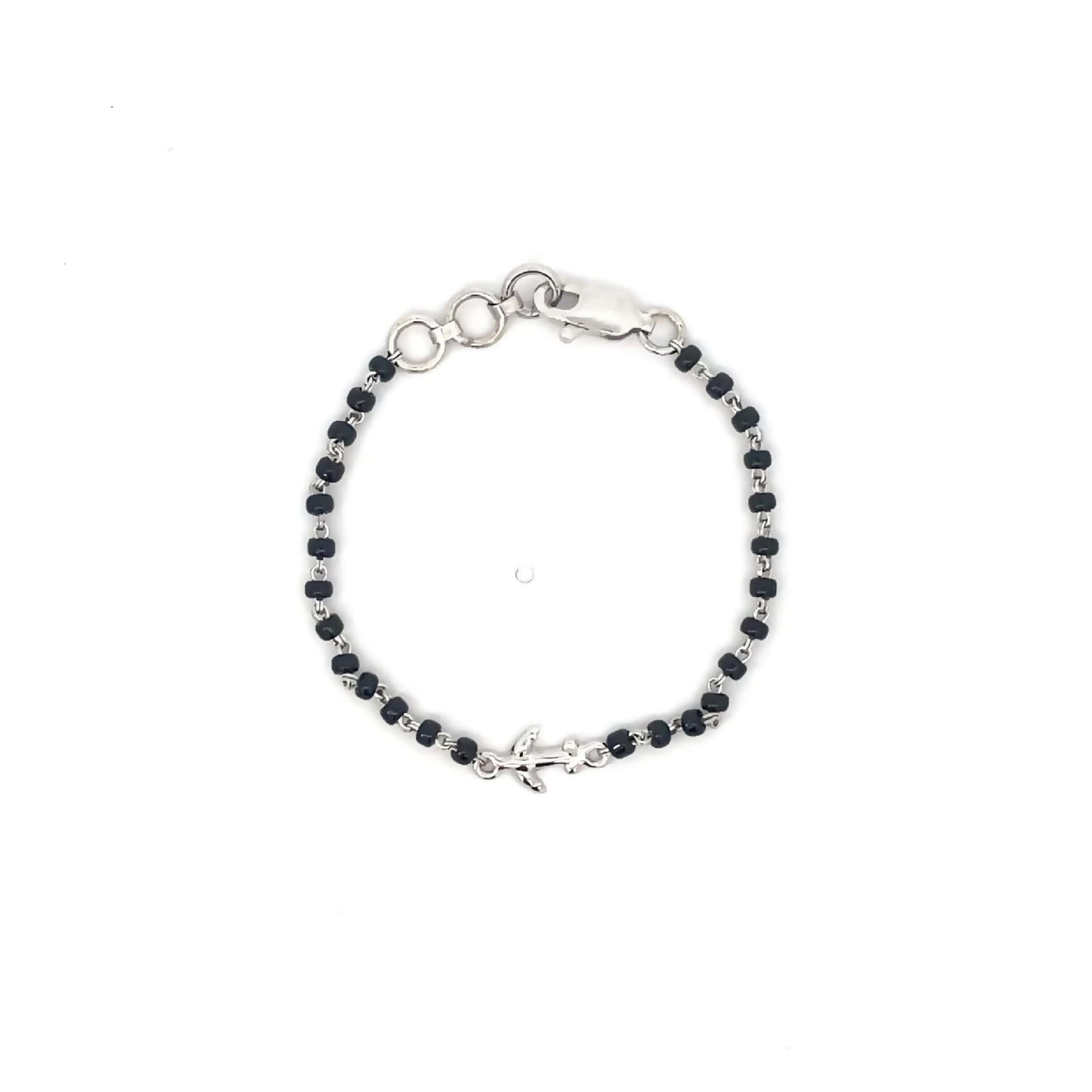 BABY PROTECTION BEADED BRACELET SILVER