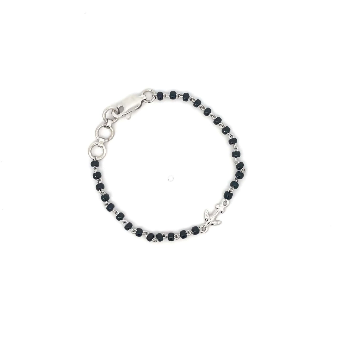 BABY PROTECTION BEADED BRACELET SILVER
