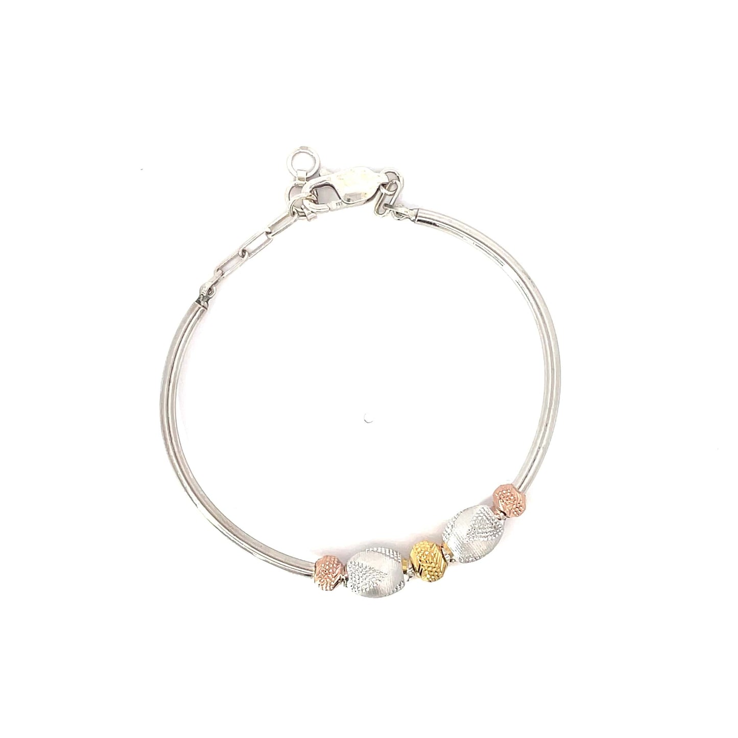 TRINITY BEADS SILVER BRACELETE