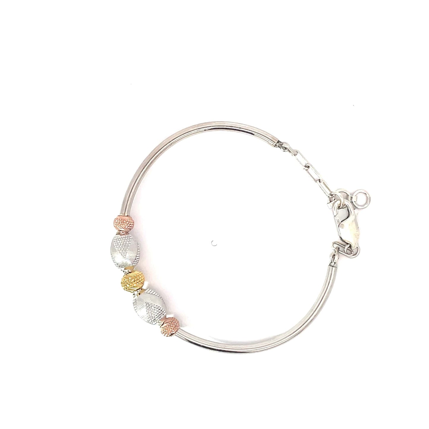 TRINITY BEADS SILVER BRACELETE
