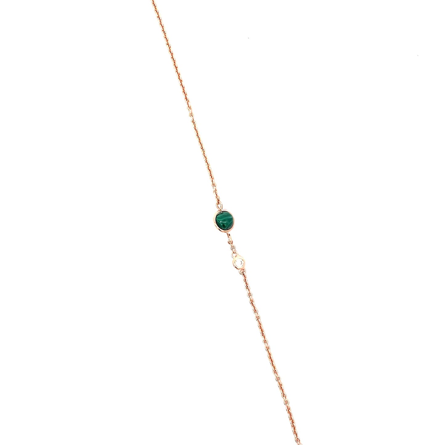 SILVER GREEN GAZE BRACELET