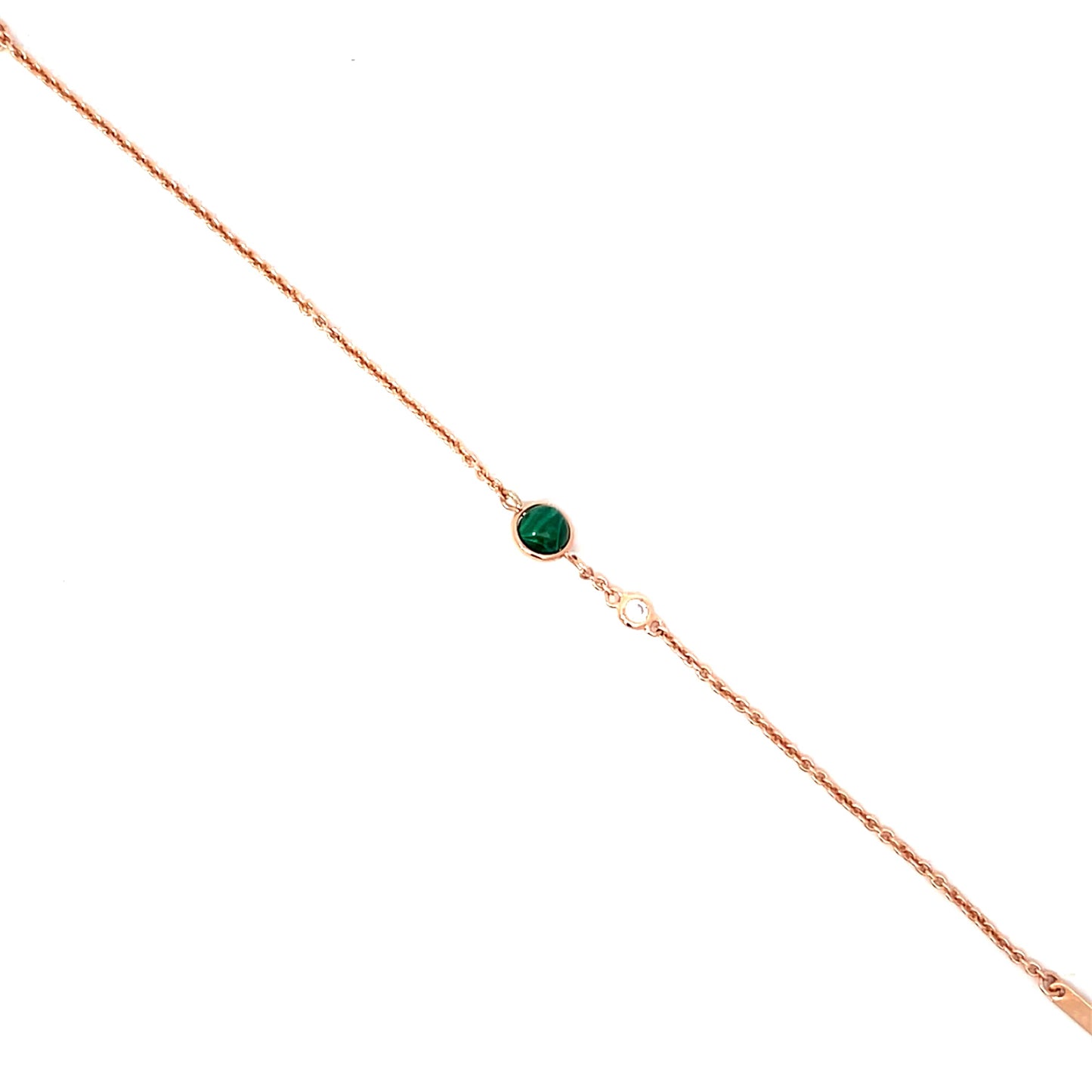 SILVER GREEN GAZE BRACELET