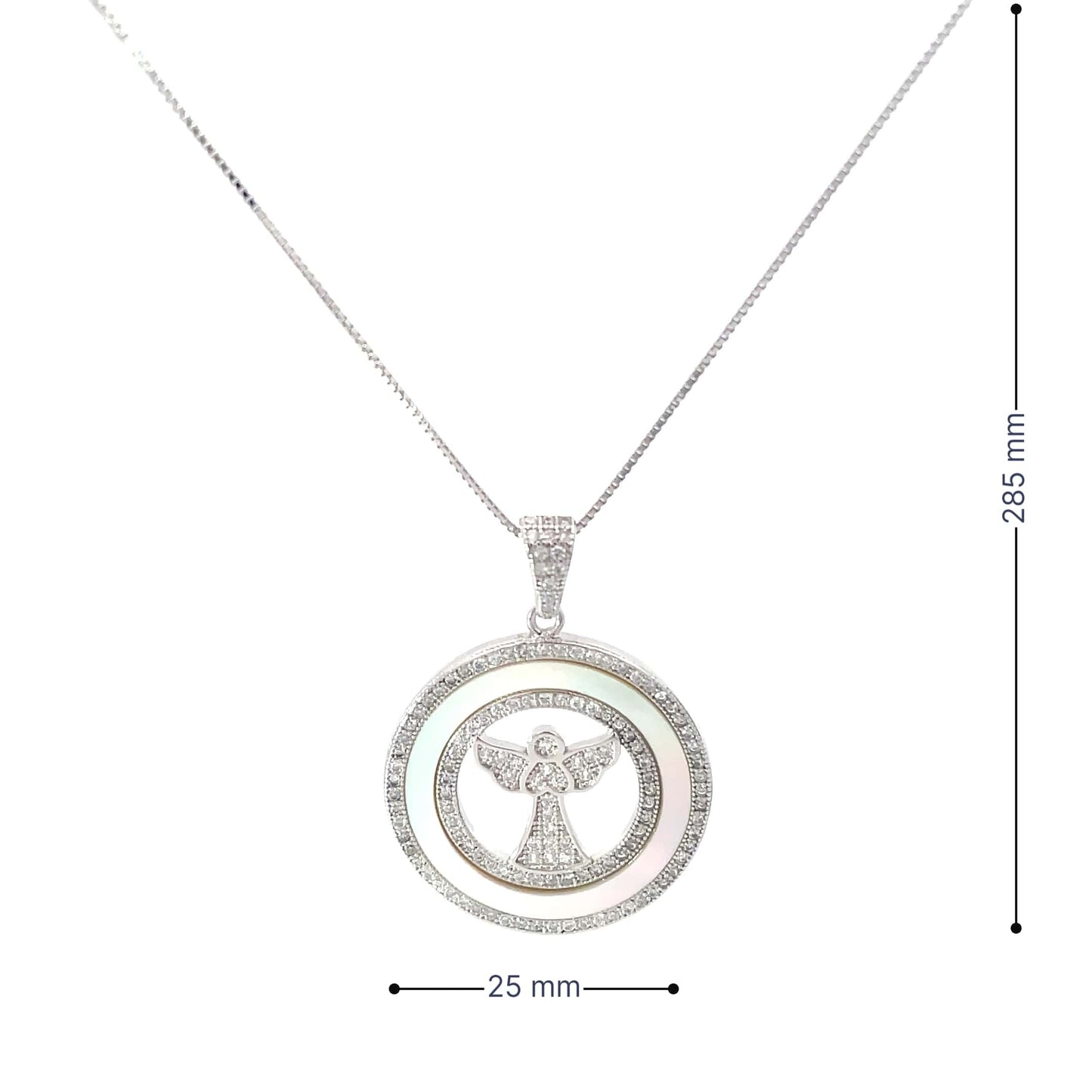 GUARDIAN ANGEL SILVER PENDANT