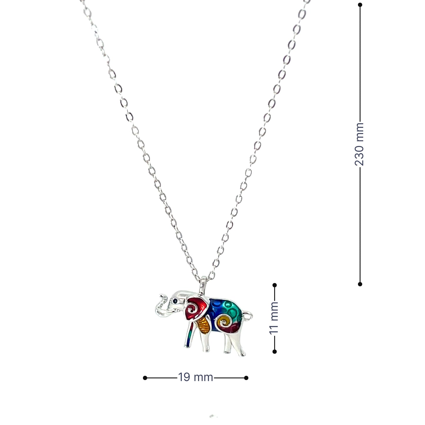 SILVER ELEPHANT SPIRIT CHAIN