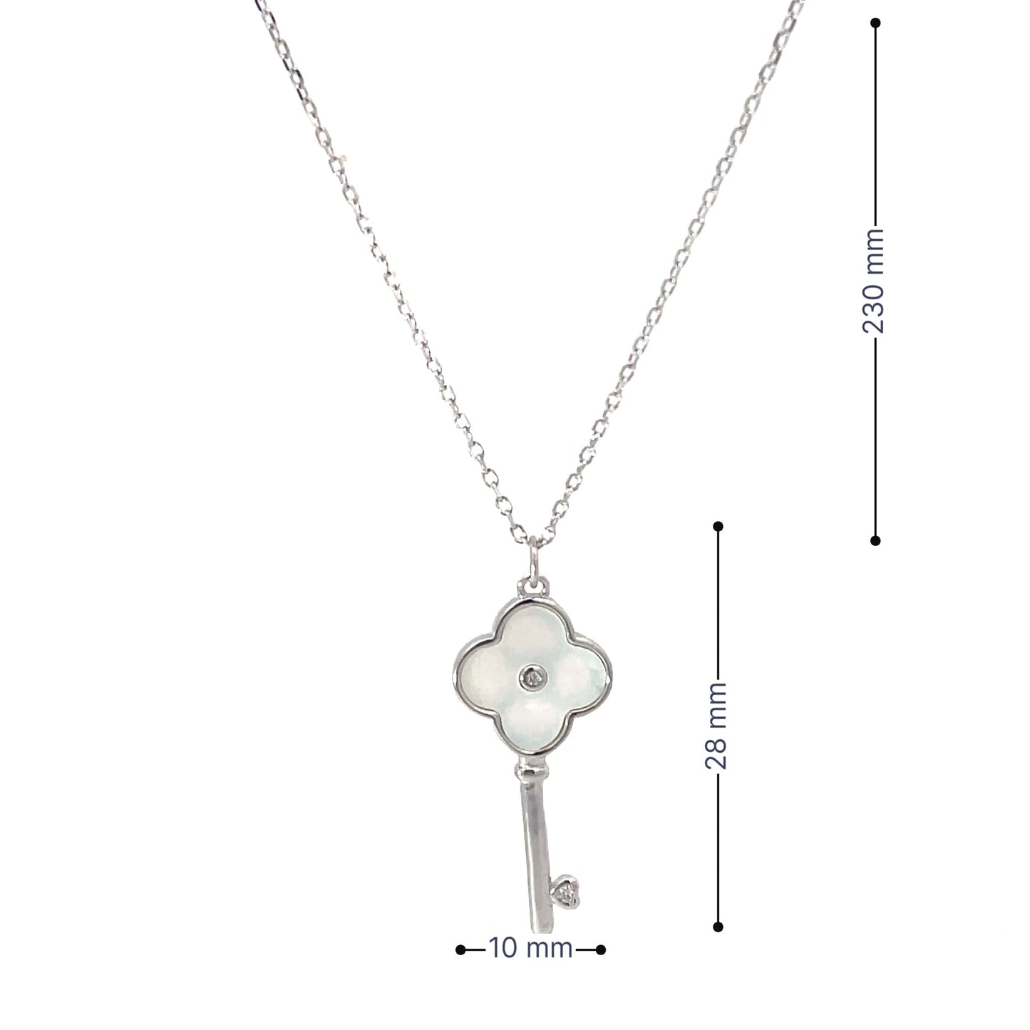 SILVER BLOOM KEY CHAIN