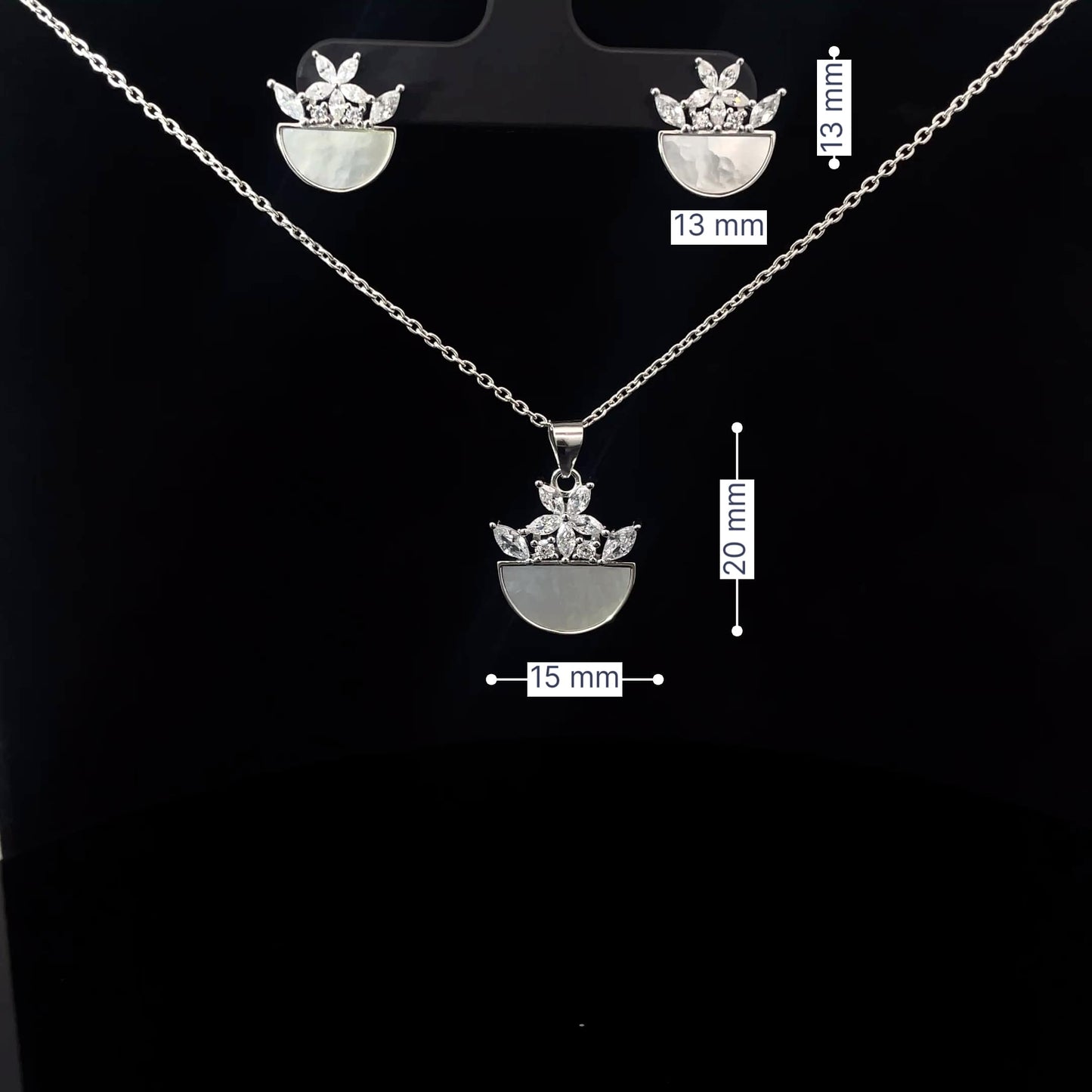 SILVER SERENITY PENDANT SET