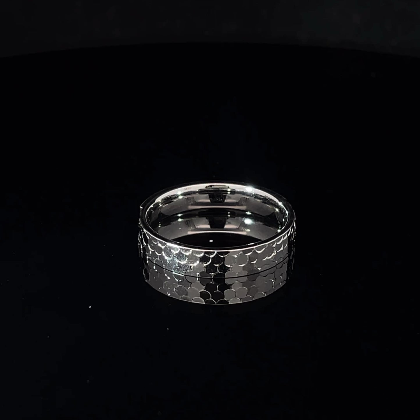 SPLIT FINISH SILVER BAND
