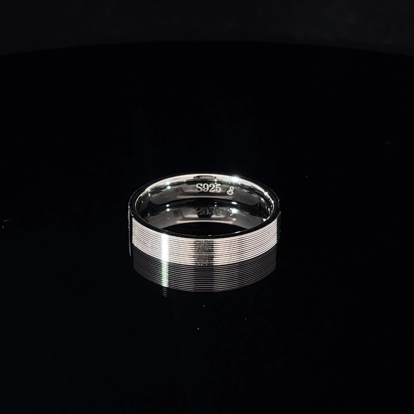 SPLIT FINISH SILVER BAND