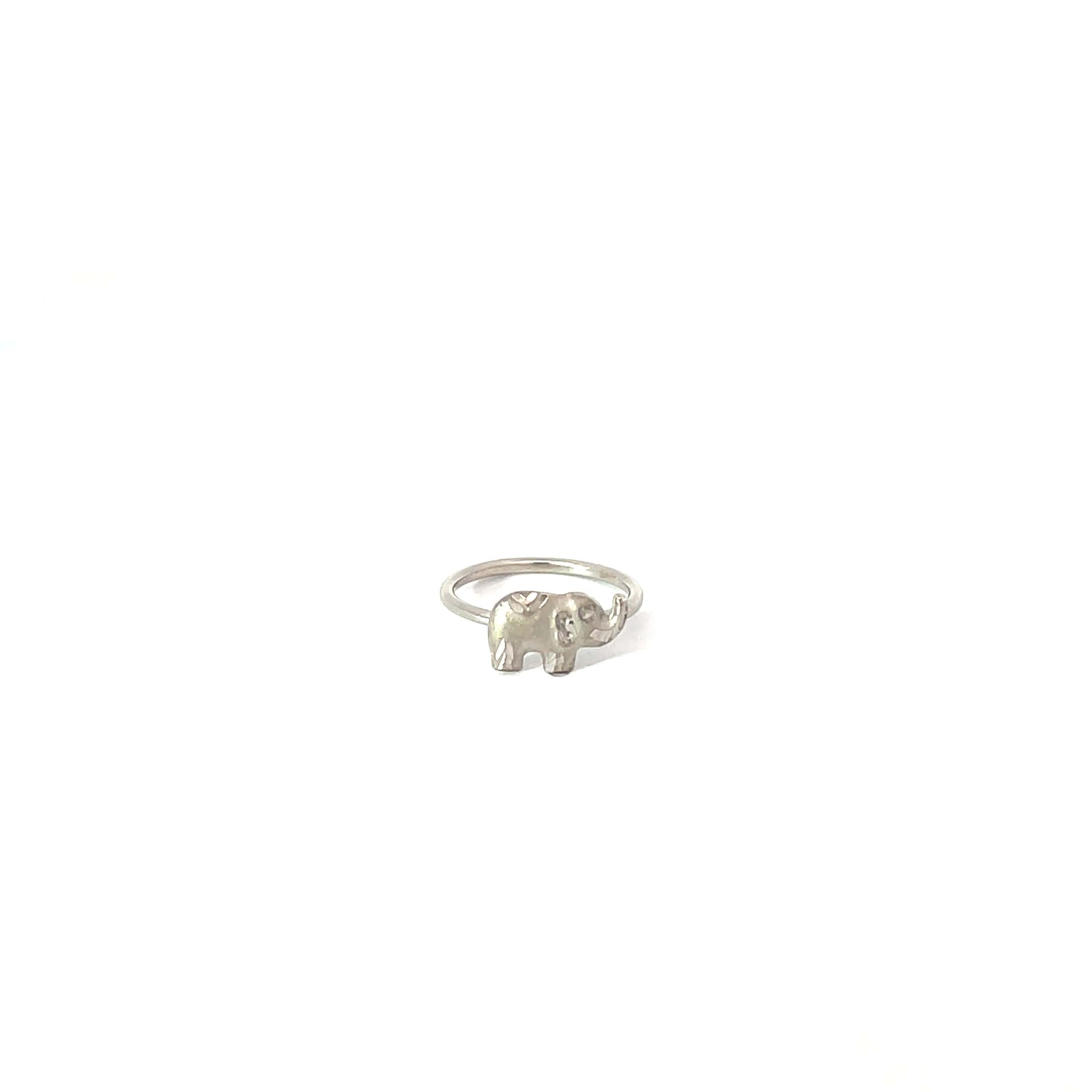 CUTE ELEPHANT KIDS SILVER RING
