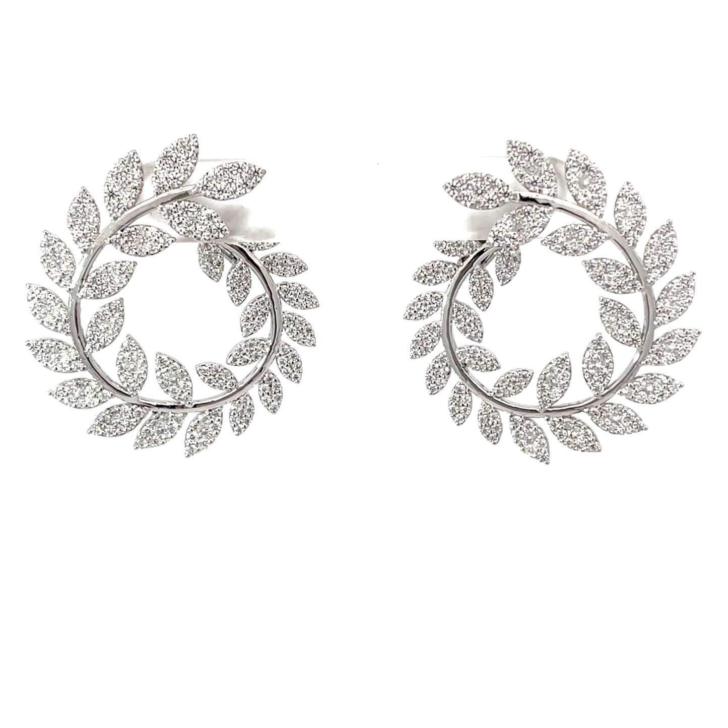 SPIRAL VICTORY SILVER EARRINGS