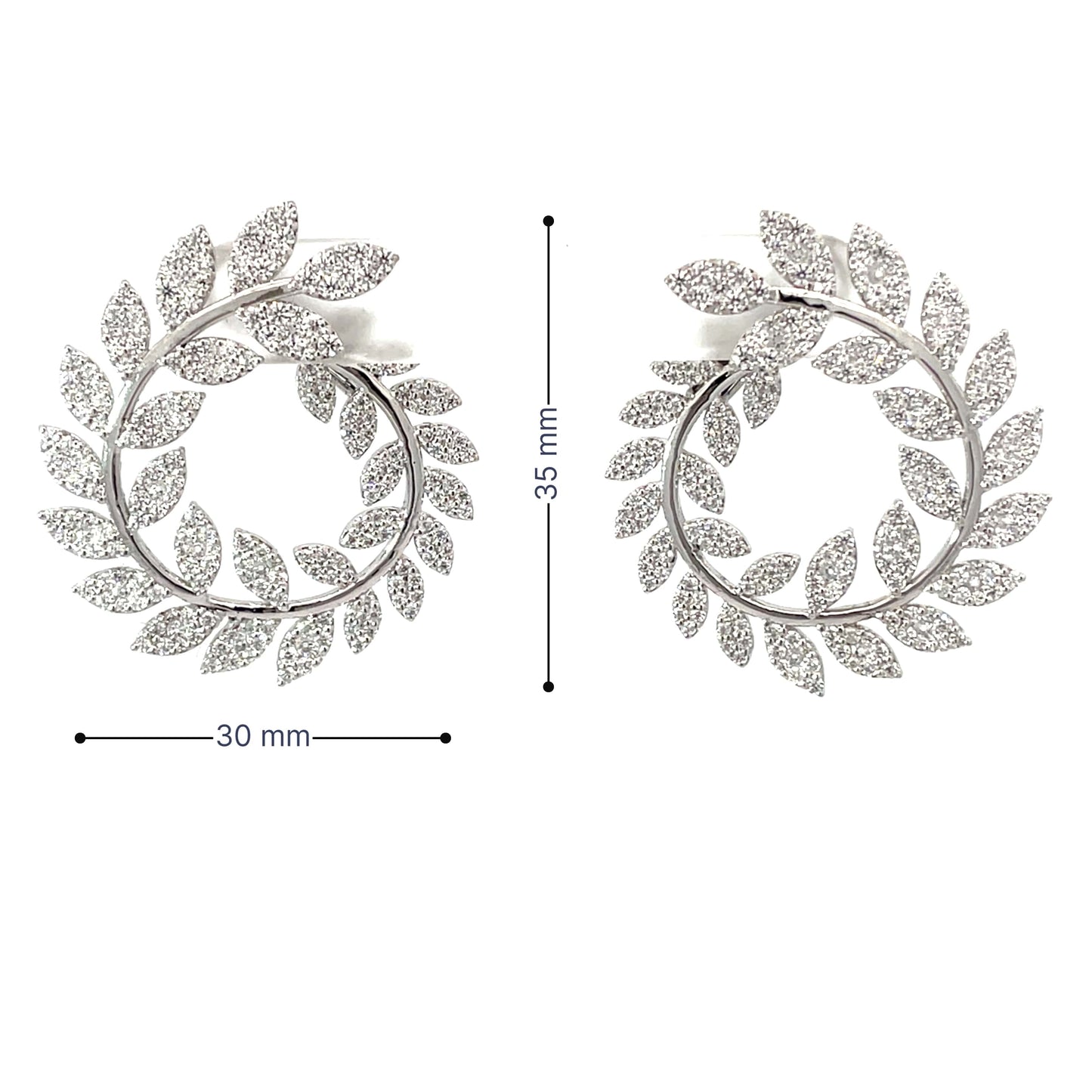 SPIRAL VICTORY SILVER EARRINGS