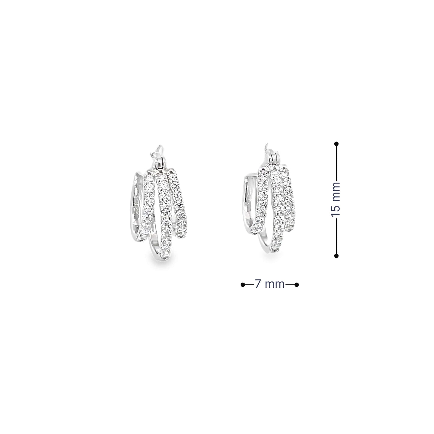 TWILIGHT TRAILS SILVER EARRINGS