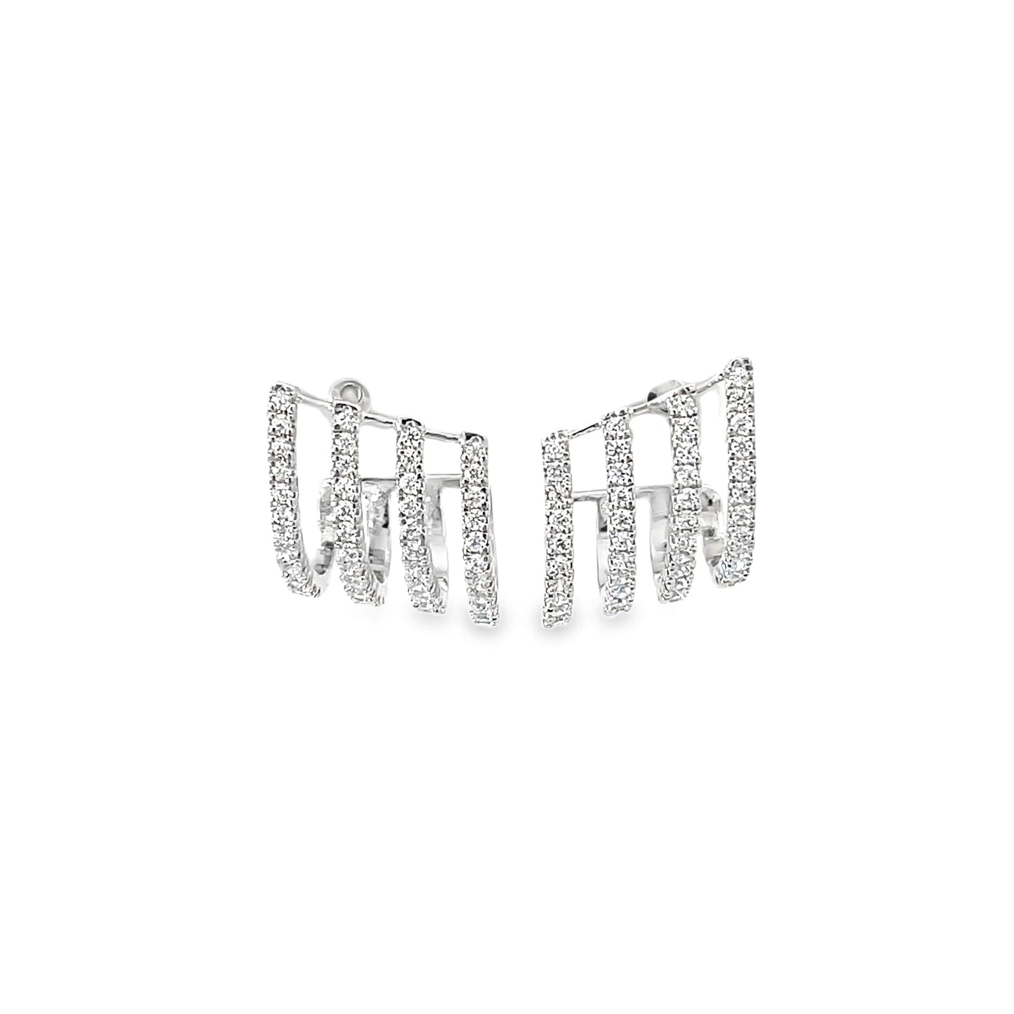 GLINT GRID SILVER EARRINGS