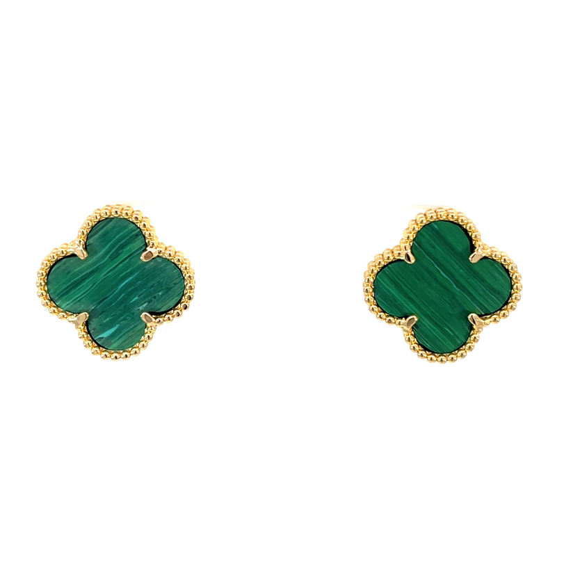 CLOVER CHARM SILVER EARRINGS