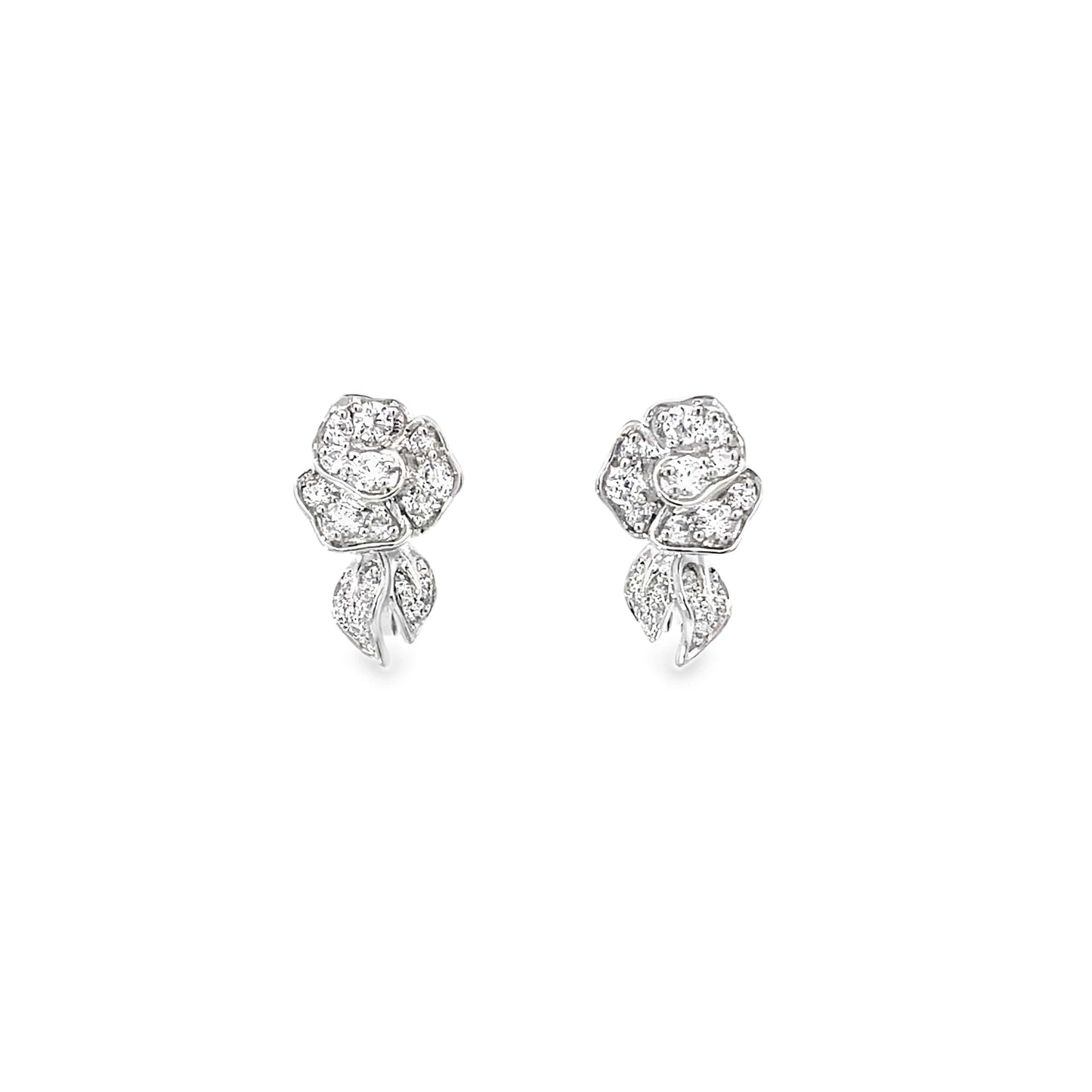 ROSE BLISS SILVER STUDS