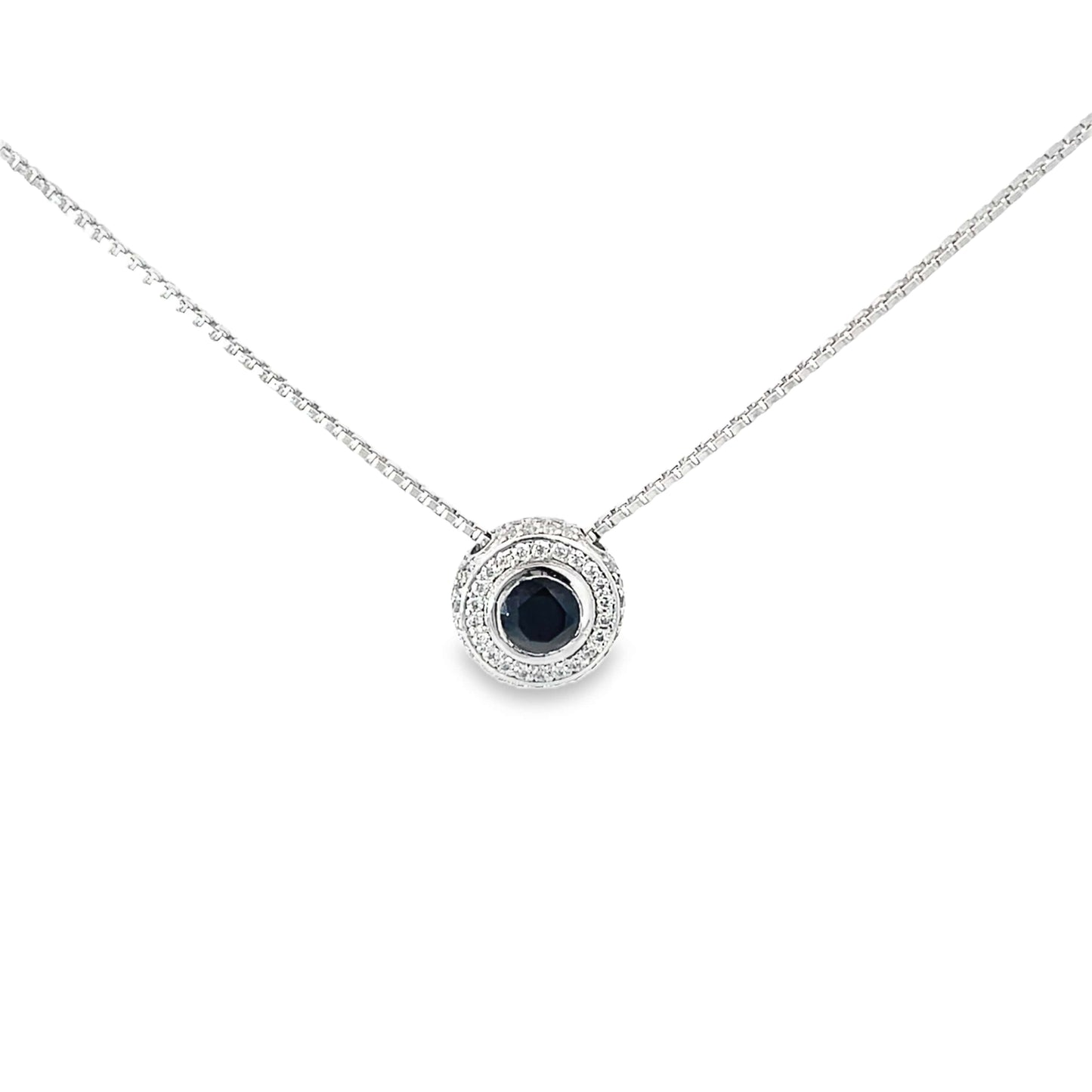 MIDNIGHT HALO SILVER PENDANT
