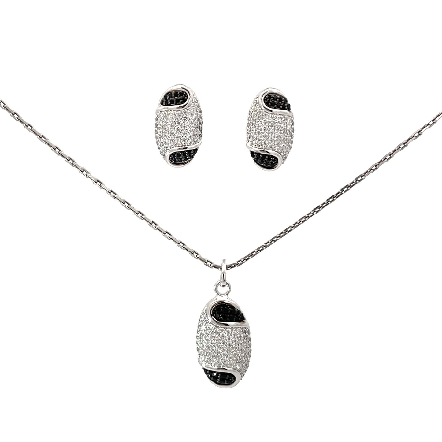 SILVER PENDANT SET-XOPS1006E