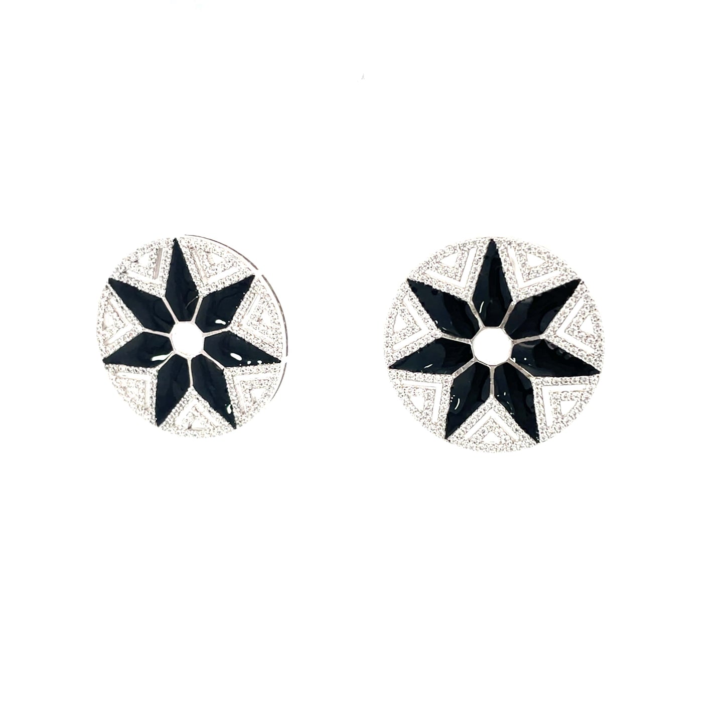 CELESTIAL NOIR SILVER EARRINGS