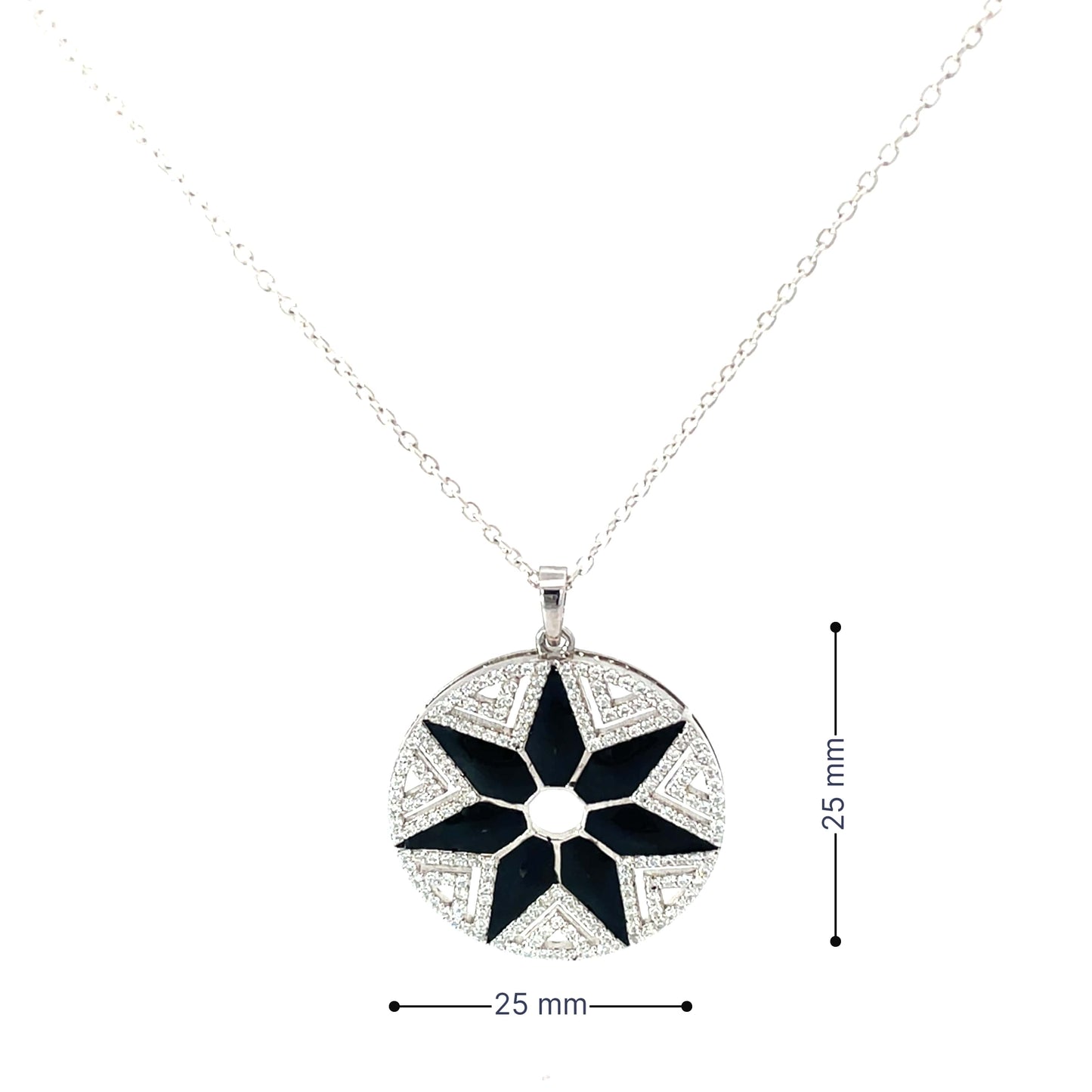 CELESTIAL NOIR SILVER PENDANT SET