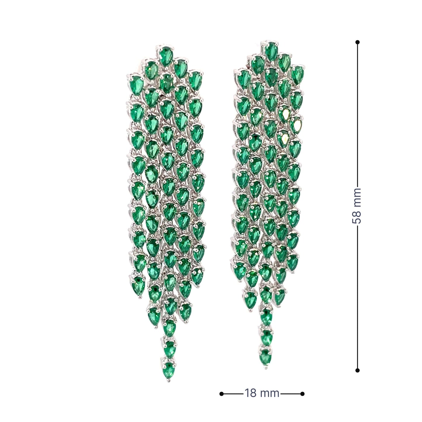 ROYAL DROPLETS SILVER DANGLERS