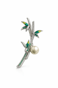 BLOOM PEARL SILVER BROOCH