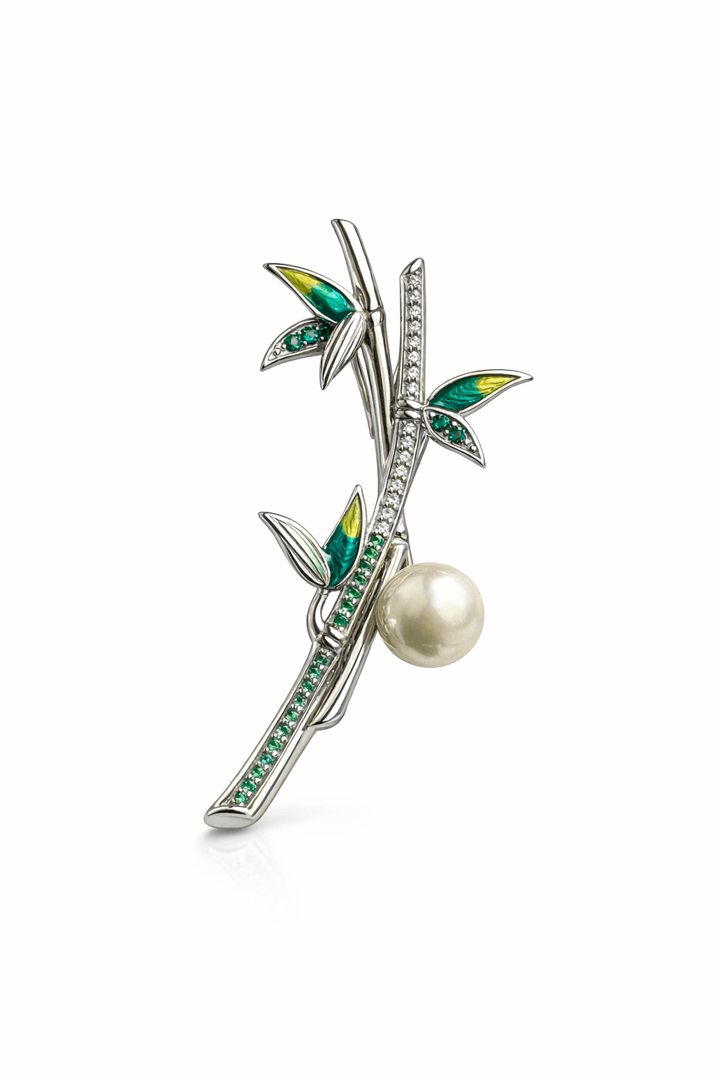 BLOOM PEARL SILVER BROOCH