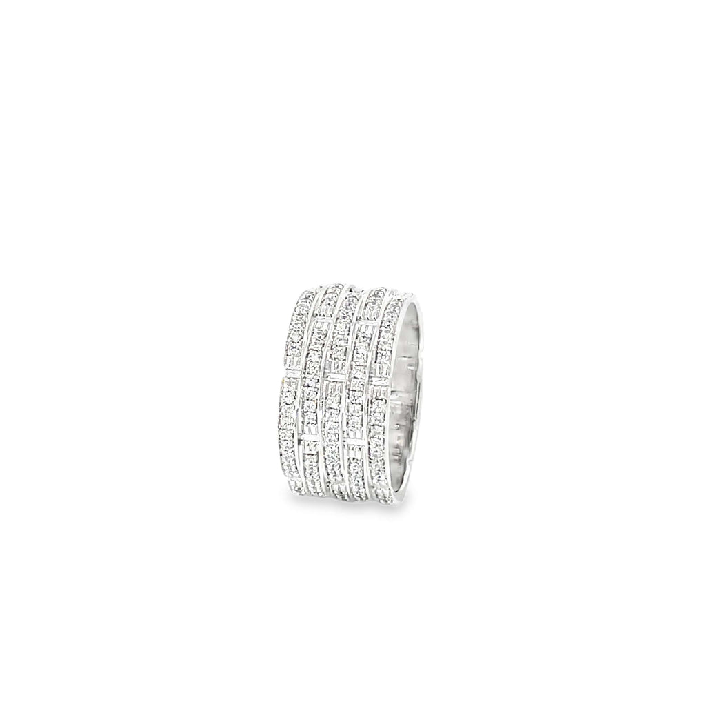 GLITZ TIER DIAMOND SILVER BAND