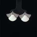 DIVA PETAL SILVER STUDS