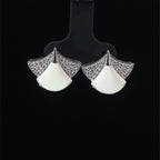 DIVA PETAL SILVER STUDS