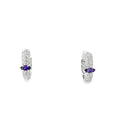 MARQUISE SILVER HOOPS
