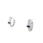 MARQUISE SILVER HOOPS