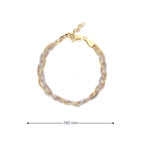 BRAIDED THREE TONE SILVER BRACELETE