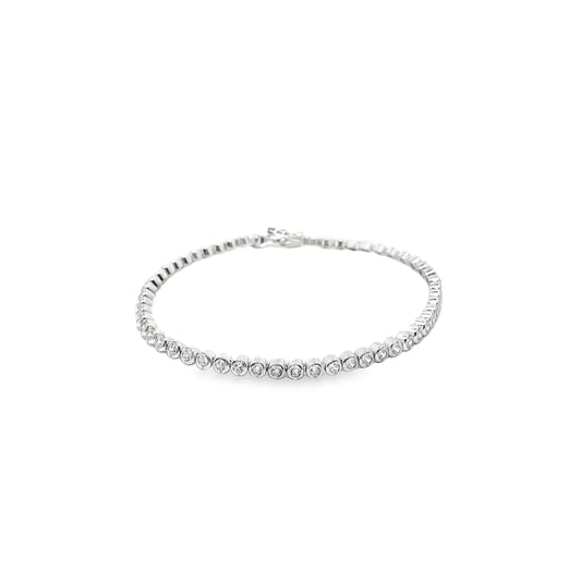 CLASSIC TENNIS SILVER BRACELET