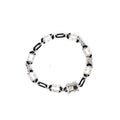 BLACK ICE LINK SILVER BRACELET