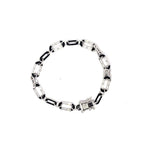 BLACK ICE LINK SILVER BRACELET