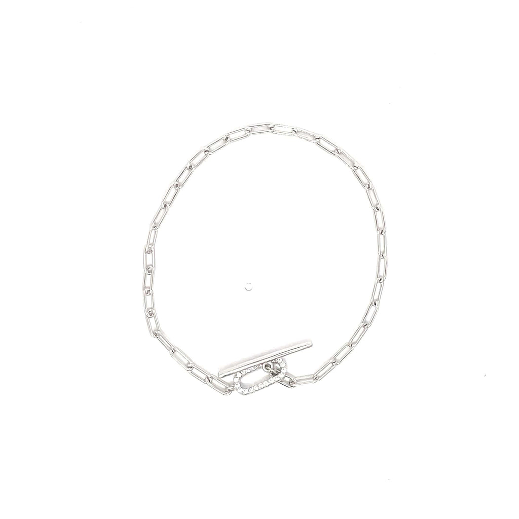 PAPERCLIP SILVER BRACELET