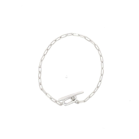 PAPERCLIP SILVER BRACELET