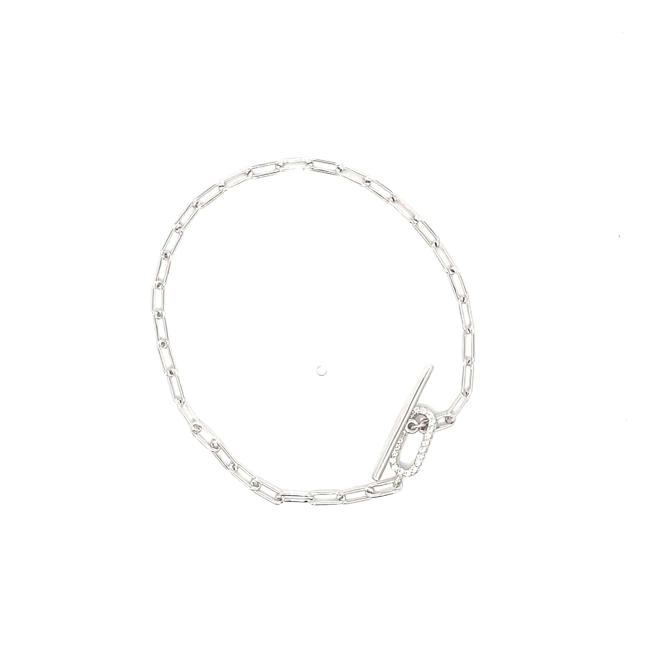 PAPERCLIP SILVER BRACELET