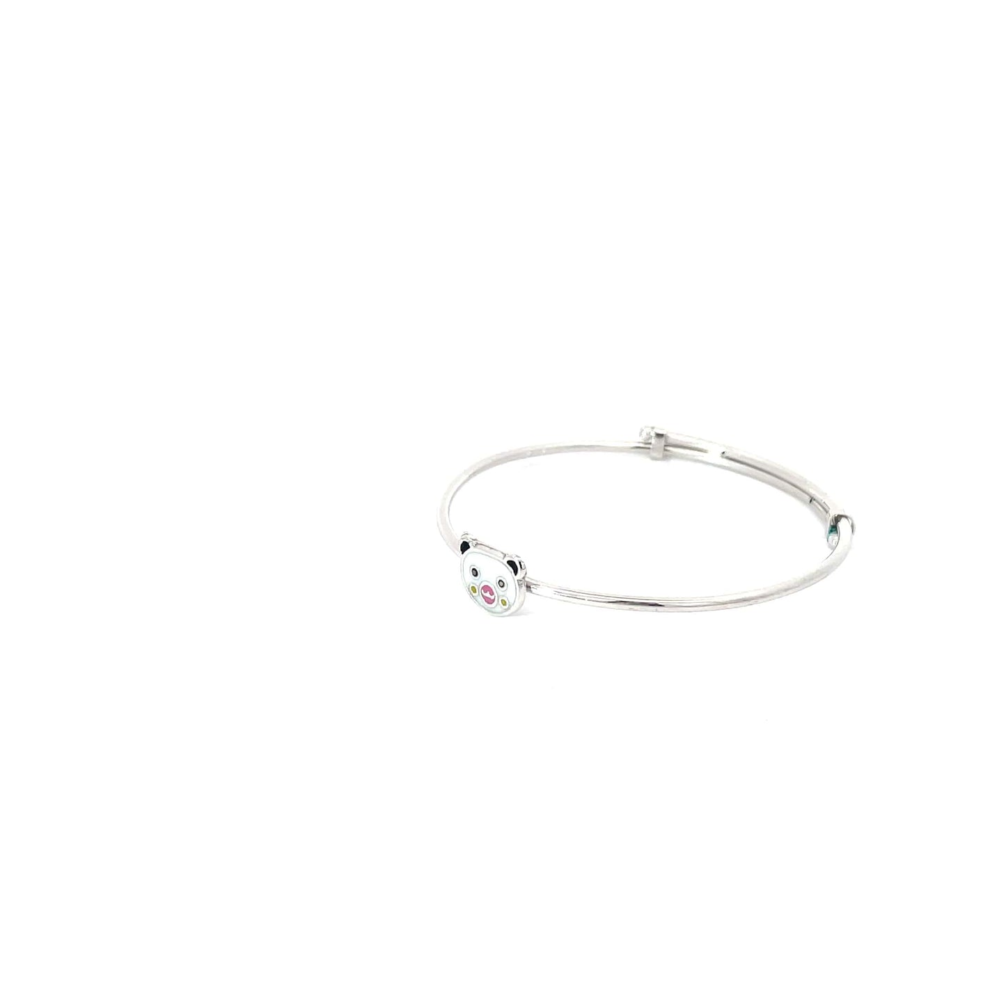 CUTE BEAR FACE SILVER KIDS KADA