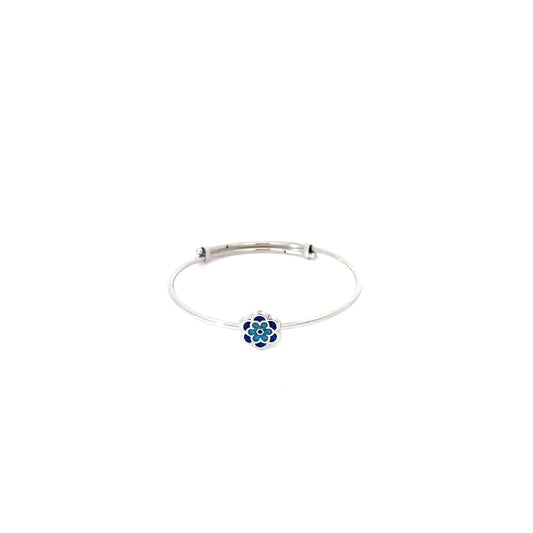 BLUE BLOOM SILVER KIDS KADA