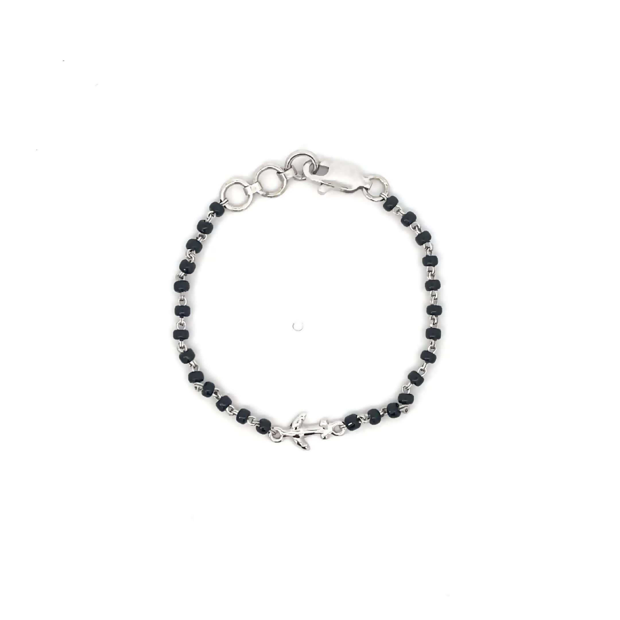 BABY PROTECTION BEADED BRACELET SILVER