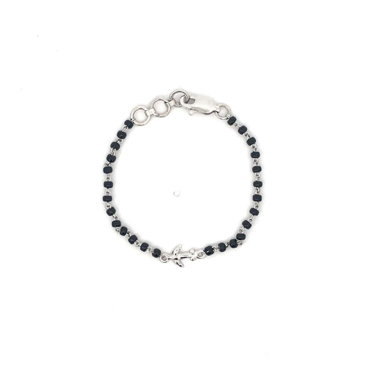 BABY PROTECTION BEADED BRACELET SILVER