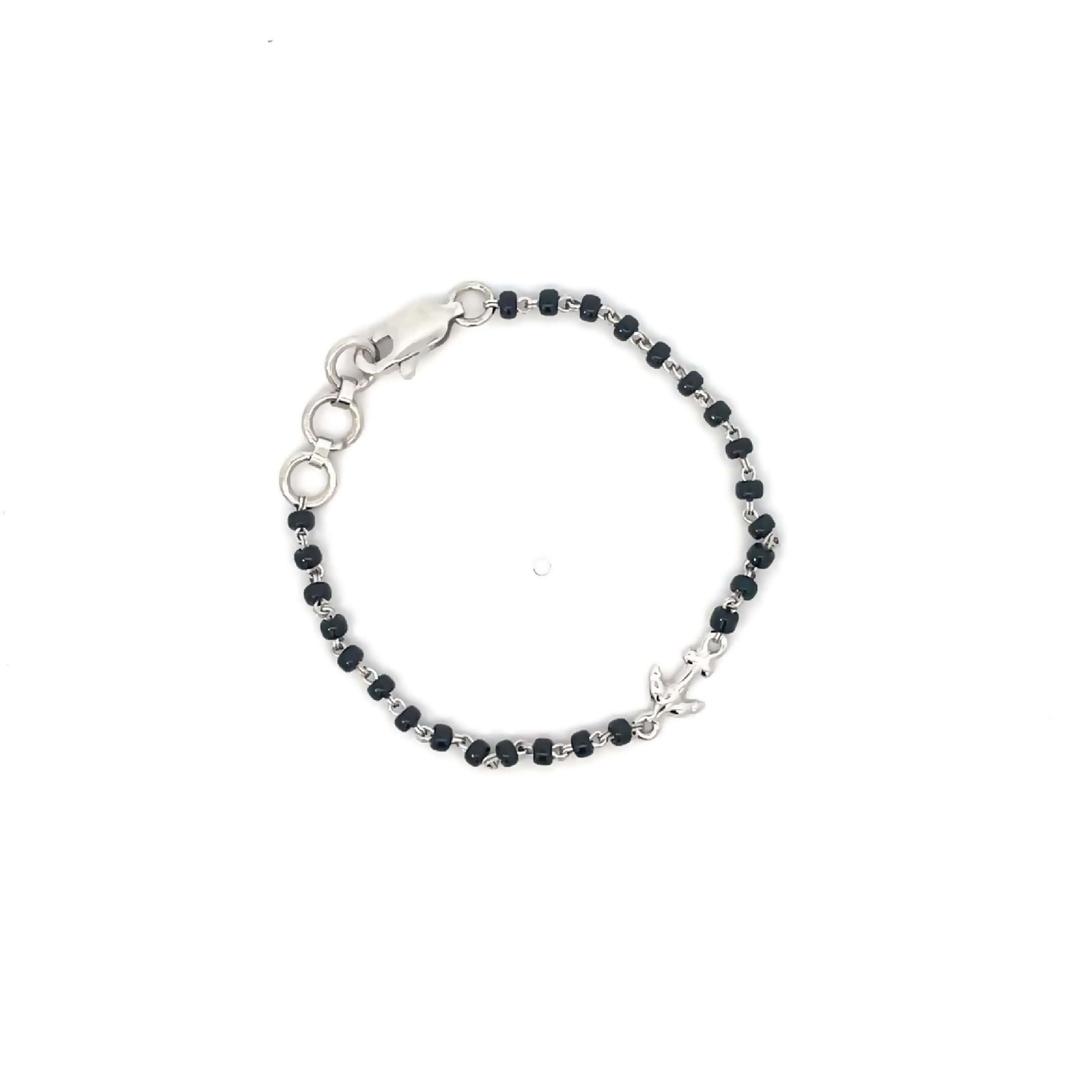 BABY PROTECTION BEADED BRACELET SILVER