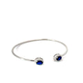 SILVER MIDNIGHT SAPPHIRE CUFF
