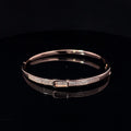 SILVER WHITE GLAM CLASP BRACELET