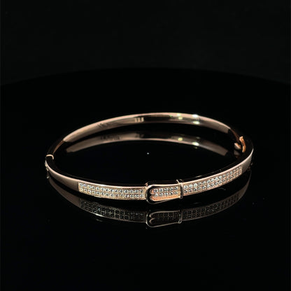 SILVER WHITE GLAM CLASP BRACELET