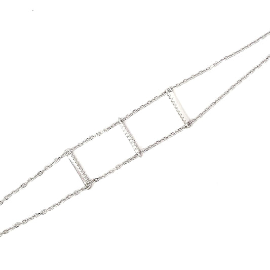 SILVER LINEAR BRACELET