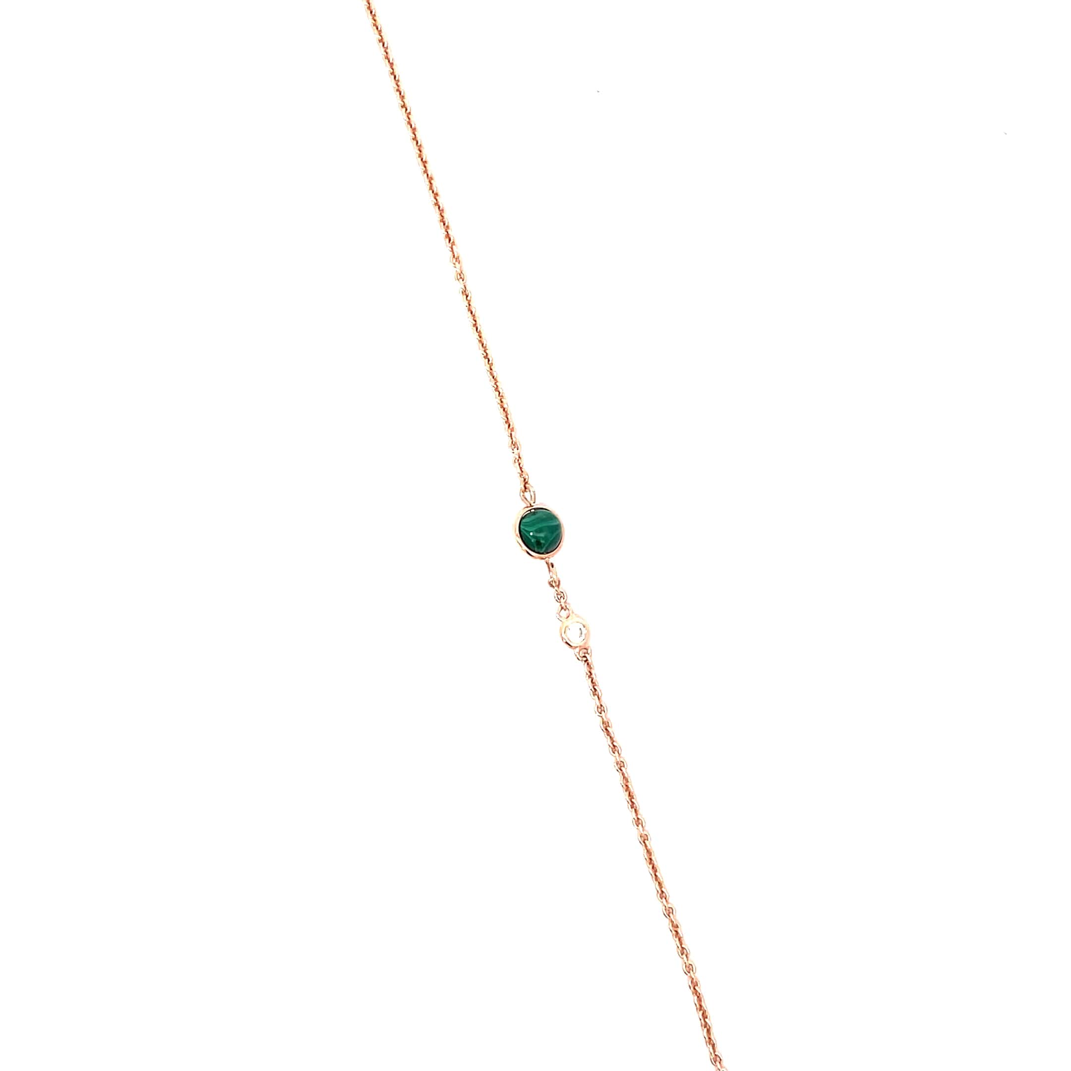 SILVER GREEN GAZE BRACELET